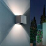 Applique Murale Extérieure LED 6W Éclairage Double Face Eros Blanc chaud 2700K Gris – Image 2