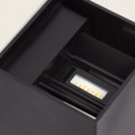 Applique Murale Extérieure LED 6W Éclairage Double Face Eros Blanc chaud 2700K Noir – Image 4