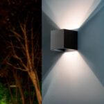 Applique Murale Extérieure LED 6W Éclairage Double Face Eros Sélectionnable (chaud-neutre) 2700K - 3300K - 4000K Noir – Image 2