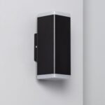 Applique murale extérieure LED noire rectangulaire up & down – Image 8