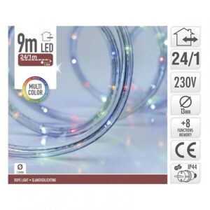 Gaine LED Extérieure Ronde RBG 8 Modes 9m