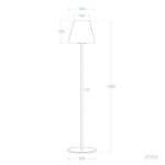 Lampadaire solaire LED extérieur 135 cm anthracite rechargeable – Image 10