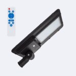 Lampadaire LED Solaire 10200 lm 170 lm/W Sinaí avec MPPT et Détecteur de Mouvement Blanc froid 6000K