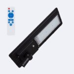 Lampadaire LED Solaire 13800 lm 170lm/W Sinaí avec MPPT et Détecteur de Mouvement Blanc froid 6000K