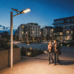 Lampadaire solaire LED extérieur noir rechargeable, télécommande – Image 12