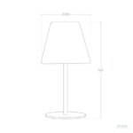 Lampe à poser extérieure solaire rechargeable LED gris anthracite – Image 18