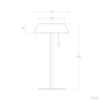Lampe solaire nomade à poser crème métal LED rechargeable USB-C – Image 10