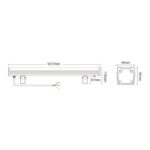 Linéaire Wallwasher LED RGB+CCT 24W IP66 100cm MiBoxer RL1-24 WALL WASHER – Image 6