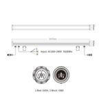 Linéaire Wallwasher LED SPI RGBIC 48W IP66 100cm, Raccordable MiBoxer RL48-SPI – Image 3