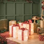 Lot 3 boîtes cadeaux LED blanc et rouge tissu métal IP44 – Image 11