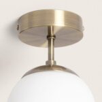 Plafonnier Métal et Verre Evie – Image 2