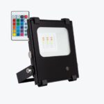 Projecteur extérieur LED RGB noir aluminium IP65 télécommande – Image 8
