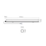 Réglette Étanche LED 18W 100cm PC Anti-UV 105lm/W RGB+CCT MiBoxer LL1-18 IP66 compatible avec la Télécommande RF – Image 3