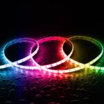 Ruban LED 12V RGB SMD 60 LED/m 5m 10W/m Largeur 12mm Coupe 5cm IP68 SILICONE FLEX