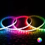 Ruban LED 24V RGB SMD 60 LED/m 5m 9W/m Largeur 10mm Coupe 10cm IP65
