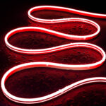 Ruban LED Néon 24V 8W/m FreeCut IP65 N-FLEX6 Sur mesure Rouge 1 m 12 mm x 6 mm x 1 m