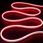 Ruban LED Néon 48V Rouge 8W/m Coupe 5cm IP65 N-FLEX6 Sur Mesure 50 m 12 mm x 6 mm x 50 m