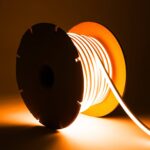Ruban LED Néon Dimmable 220V BOBINE 50m 8W/m Coupe 100cm IP65 N-FLEX8 Orange