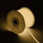 Ruban LED Néon Dimmable 220V BOBINE 50m Circulaire 360 9W/m Coupe 100cm IP67 Blanc chaud