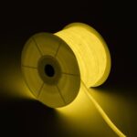 Ruban LED Néon Dimmable 220V BOBINE 50m Blanc Froid Circulaire 360 9W/m Coupe 100cm IP67 Jaune