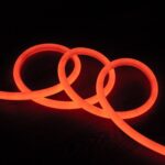 Ruban LED Néon Dimmable 220V BOBINE 50m Blanc Froid Circulaire 360 9W/m Coupe 100cm IP67 Orange – Image 8