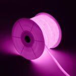 Ruban LED Néon Dimmable 220V BOBINE 50m Blanc Froid Circulaire 360 9W/m Coupe 100cm IP67 Rose