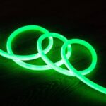 Ruban LED Néon Dimmable 220V BOBINE 50m Blanc Froid Circulaire 360 9W/m Coupe 100cm IP67 Vert – Image 8