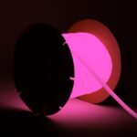 Ruban LED Néon Dimmable 220V BOBINE 50m Circulaire N-FLEX14 8W/m Coupe 100cm IP65 Rose