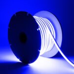 Ruban LED Néon Dimmable 220V BOBINE 50m 8W/m Coupe 100cm IP65 N-FLEX8 Bleu
