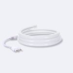 Ruban LED extérieur bleu 220V 10m dimmable IP67 semi-circulaire – Image 6