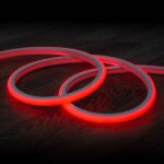 Ruban LED Néon Dimmable 220V Rouge Semi-Circulaire 180º 7.5W/m Coupe 100cm IP67 Sur mesure 1 m 15 mm x 16 mm x 1 m
