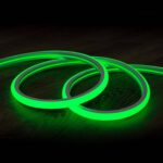 Ruban LED Néon Dimmable 220V Vert Semi-Circulaire 180º 7.5W/m Coupe 100cm IP67 Sur mesure 1 m 15 mm x 16 mm x 1 m