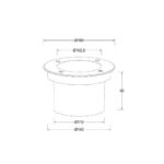 Spot encastrable au sol LED rond inox 304 IP67 argenté – Image 5