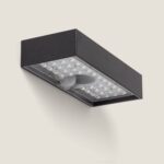 Applique Murale Extérieure LED avec Détecteur de Mouvement PIR Karl Solar Blanc chaud 3000K Noir