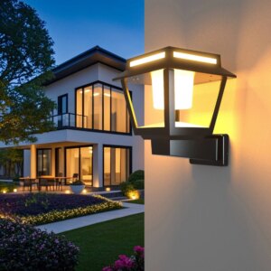 Applique Murale Solaire LED 15W Tower 100 lm/W avec Détecteur de Mouvement