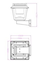 Applique Murale Solaire LED 15W Tower 100 lm/W avec Détecteur de Mouvement – Image 5