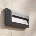 Applique murale extérieure rectangulaire gris LED blanc chaud – Image 9