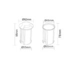 Balise encastrable au sol LED ronde noire aluminium IP67 – Image 6