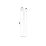Balise LED extérieure 65 cm aluminium noire – Image 8