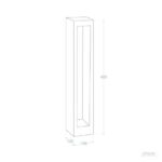 Balise Extérieure LED 7W en Saillie sur Pied 40cm Nadir – Image 6