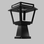 Balise Muret Solaire LED 15W Tower 100 lm/W avec Détecteur de Mouvement – Image 2