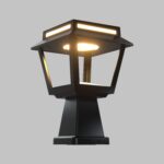 Balise Muret Solaire LED 15W Tower 100 lm/W avec Détecteur de Mouvement