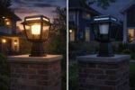 Balise Muret Solaire LED 15W Tower 100 lm/W avec Détecteur de Mouvement – Image 3