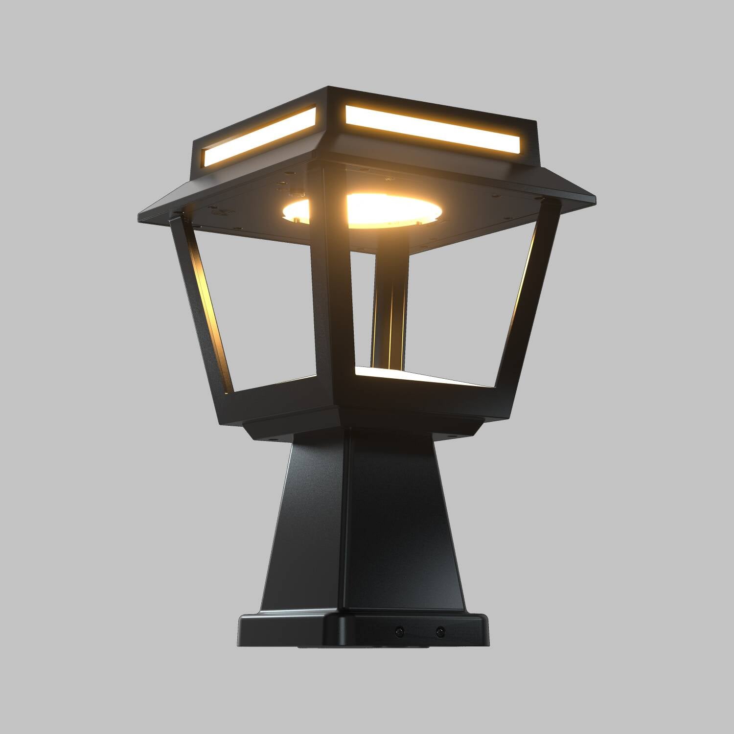 Balise Muret Solaire LED 15W Tower 100 lm/W avec Détecteur de Mouvement Balise Muret Solaire LED 15W Tower 100 lm/W avec Détecteur de Mouvement