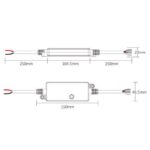 Contrôleur Ruban LED Monochrome/CCT/RGB/RGBW/RGB+CCT 12-24 V MiBoxer SR5-P IP66 Compatible avec Télécommande RF – Image 6