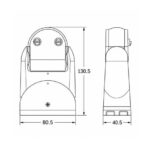 Détecteur de mouvement radar crépusculaire 180° IP65 blanc – Image 6