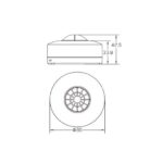 Détecteur de mouvement PIR 360° blanc PC IP54 12 m – Image 6