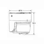 Détecteur PIR orientable extérieur blanc IP54 180° 12m – Image 7
