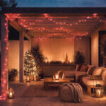 Guirlande LED extérieure 5m rouge 50LED IP44 3xAA non inclus – Image 7