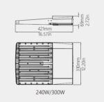 Projecteur extérieur gris aluminium IP66 dimmable 0-10V – Image 13